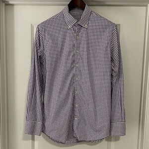 Men's Horn Legend Purple Checkered Shirt